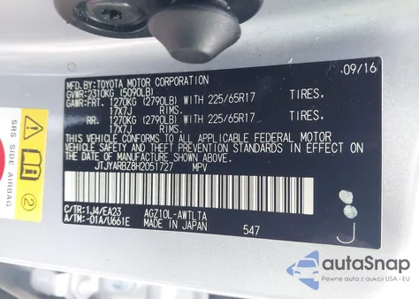 2017 Lexus Nx 200T from USA, damaged, VIN JTJYARBZ8H2051727